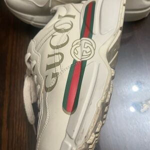 Gucci Women's Cream Athletic Sneakers